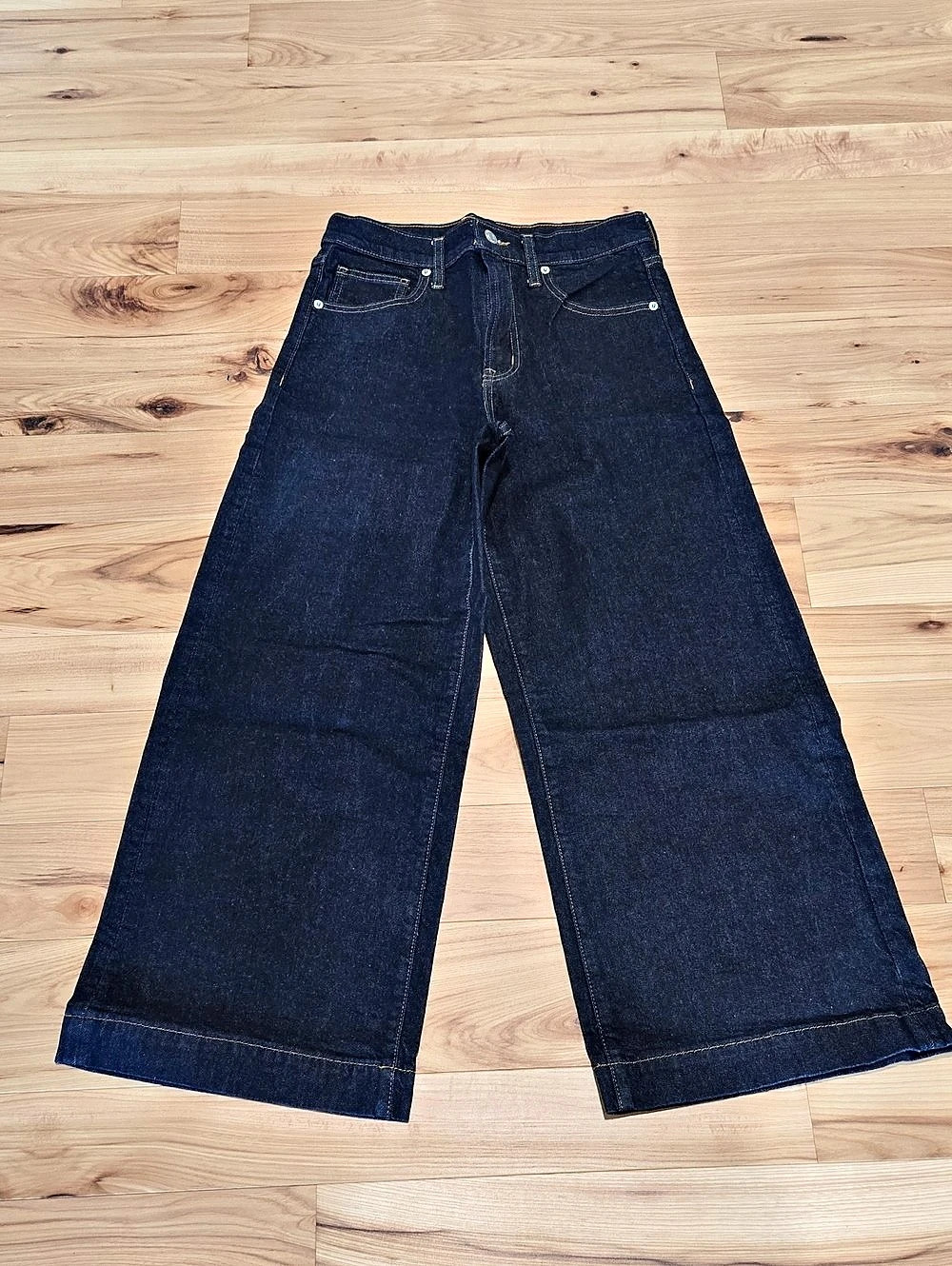 Gap High Rise Wide-Leg Crop Wide-Leg Crop Jeans Blue Size 6 (28R)